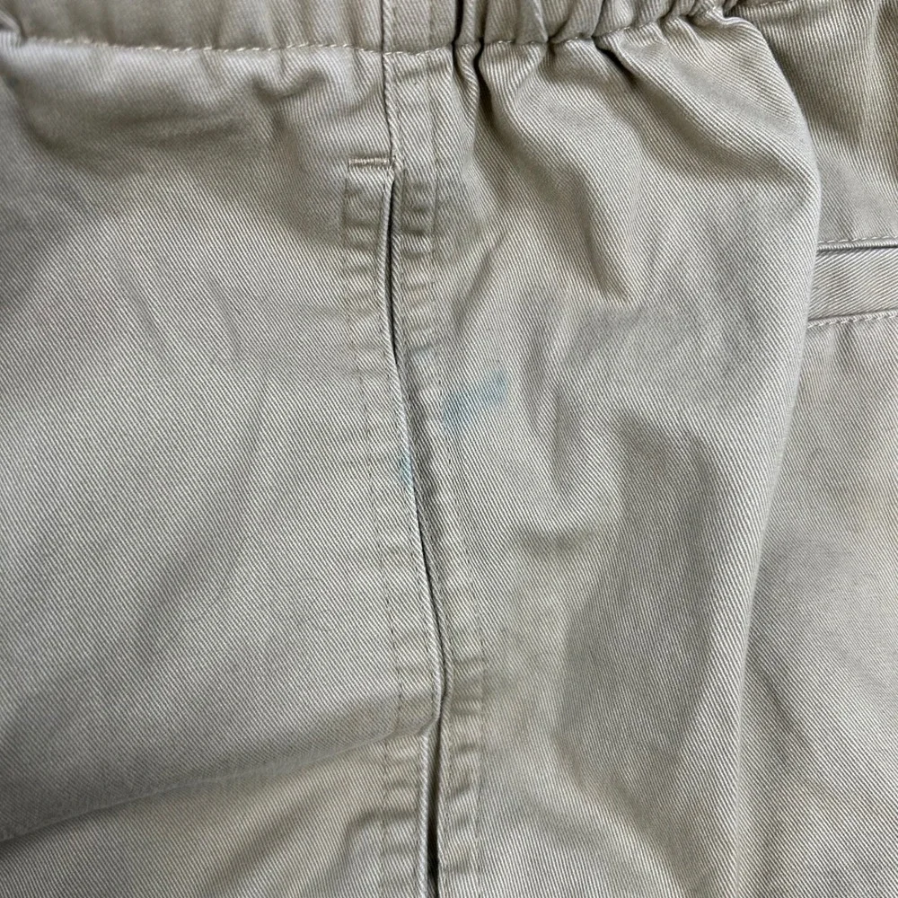 Travelsmith Mens Belted‎ Pants Mens XXL Tan Khaki Cotton Elastic Waist Vintage